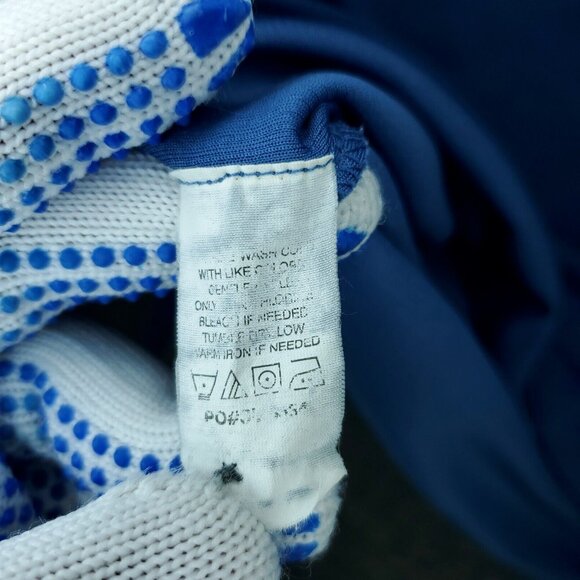 PGA Tour Polo Shirt Mens XL Blue Waffle Textured Performance Short Sleeve - Picture 6 of 12